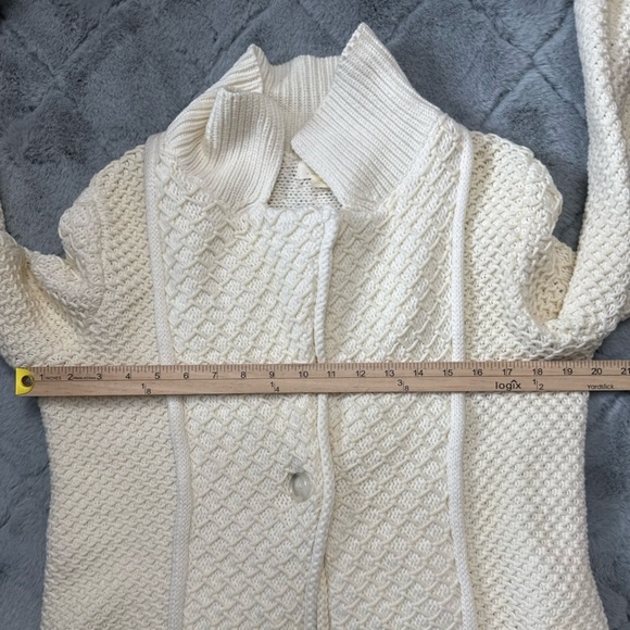 Anthropologie Maeve Cable Knit Chunky Cardigan Sweater Blazer Size Small - Picture 7 of 15